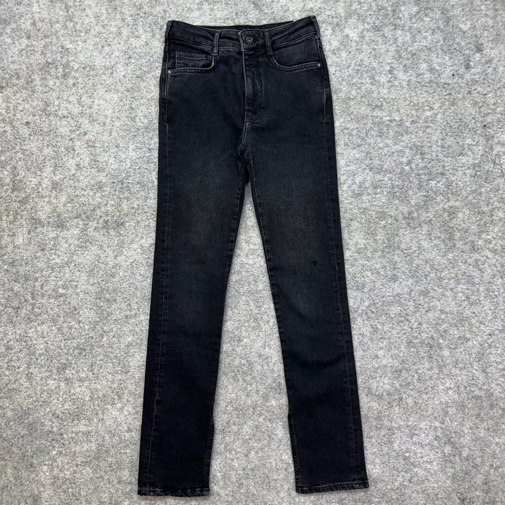 Pilcro and the Letterpress Washed Black Skinny Jeans